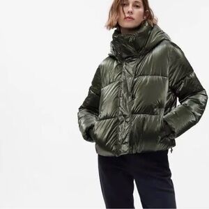 GAP Dark Green Puffer Jacket